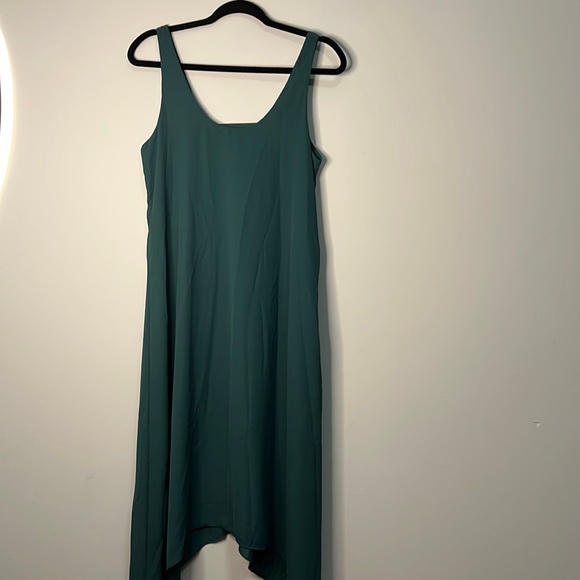 NWT Three Eighty Two Women Teal Green Tank Flow Business Casual Dress - Picture 1 of 7
